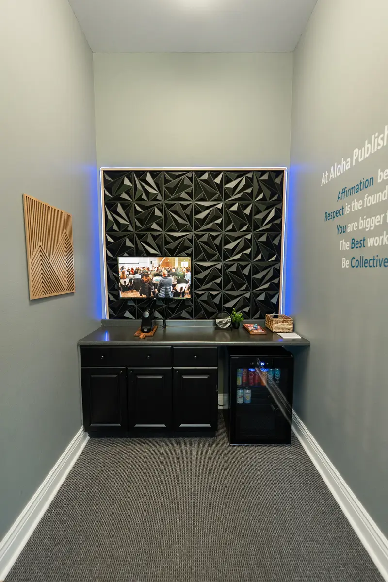 Broadcast-quality studio lighting setup